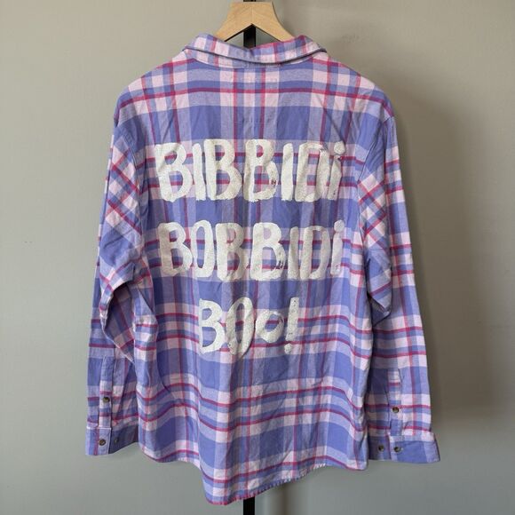 Cakeworthy Disney Cinderella Fairy Godmother Flannel Shirt 2X - Picture 9 of 12